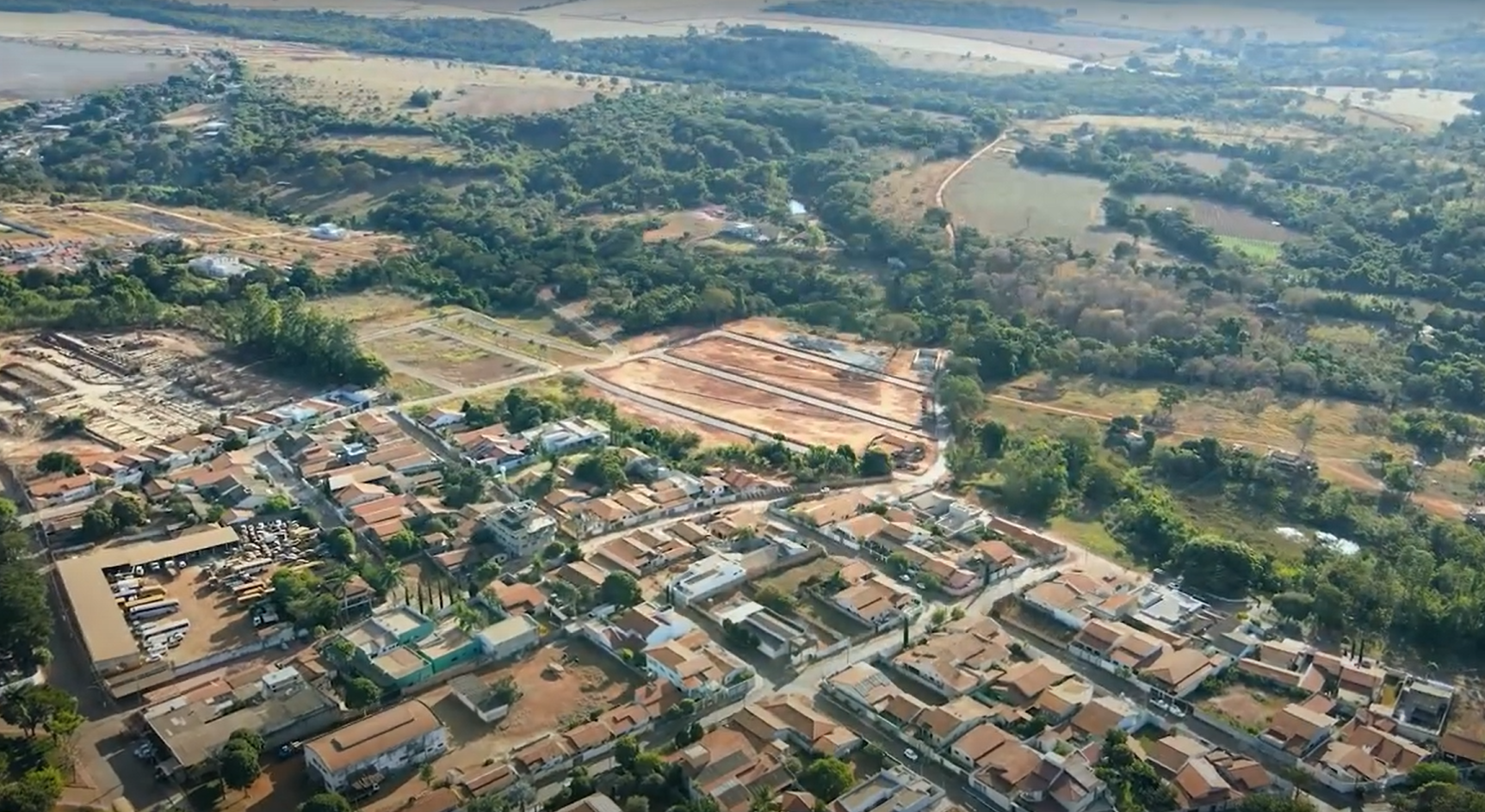 Imagem aérea do Residencial Jardim do Lago